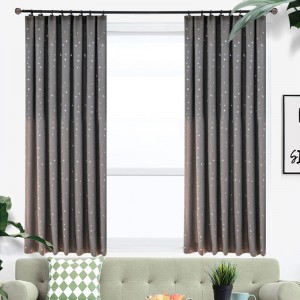 Modern simple blackout curtains, finished living room, bedroom, floating window, sunshade and sunscreen