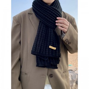 Scarf for male winter students and female lovers Korean men&#039;s warm long knitting wool birthday gift for male winter scarf