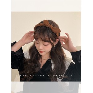 Bowknot hair hoop French girls&#039; spring and summer hair clips can be used to go out with high sense headwear