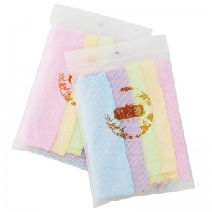 小毛巾5条 竹纤维毛巾洗脸方巾
