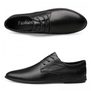 Men&#039;s youth formal shoes Soft leather shoes Pointed work shoes