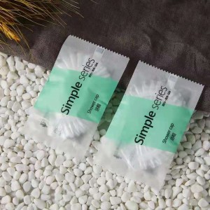 Disposable shower cap for hotels