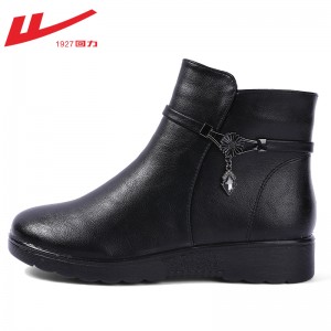 Winter cotton shoes plush warm and anti-skid snow boots