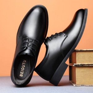 Men&#039;s leather shoes lace up comfortable men&#039;s business shoes