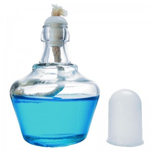 Glass alcohol lamp with wick cap 150mL, 2 sets