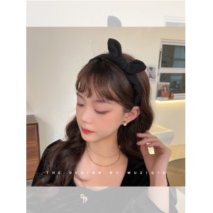 Bowknot hair hoop French girls&#039; spring and summer hair clips can be used to go out with high sense headwear