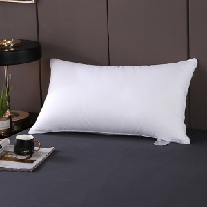 Star rated hotel all cotton pillow core High quality comfortable feather velvet pillow
