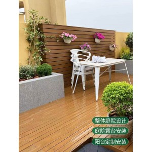 Anticorrosive wood floor outdoor terrace wood fence outdoor balcony