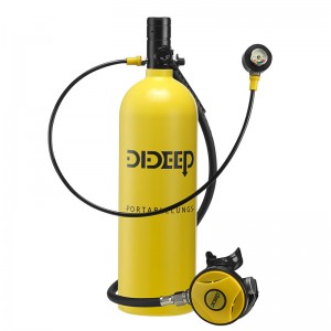 Portable deep diving equipment Full set of underwater lung 2L oxygen tank respirator Special diving respirator