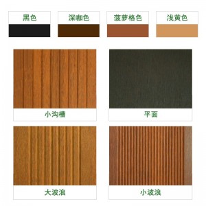 Напольное покрытие: карбонизированный бамбуковый пол, стеновая панель террасы, наружная панель
