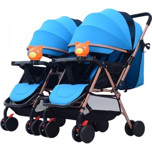 華嬰雙胞胎嬰兒推車可折開雙人三胞胎多胞胎折疊雙胞胎推車
