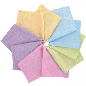 小毛巾5條竹纖維毛巾洗臉方巾