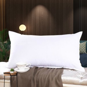 Star rated hotel all cotton pillow core High quality comfortable feather velvet pillow