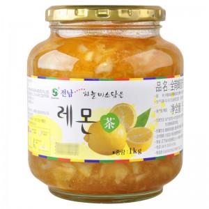 Quannan honey lemon tea 1kg cold and hot tea drink with pulp
