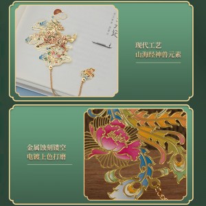 Shanhaijing Metal Bookmark Ancient Style Cultural Creation Primary School Stationery Gift Box Boy Junior High School Student University