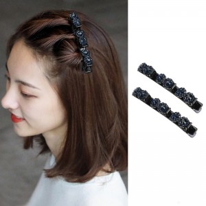 Water drill hair clip Liu Hai forehead side hair clip Liu Hai word duckbill clip