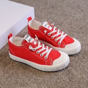 Spring and autumn new style children&#039;s big children&#039;s board shoes children&#039;s breathable small white shoes