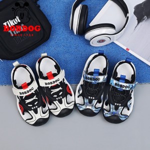 Boys&#039; and girls&#039; beach sandals, middle age children&#039;s breathable Baotou shoes