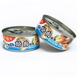 Canned Seafood with Garlic and Clam 100g × 6 cans of clam meat, ready to eat, manila, clam meat and fish