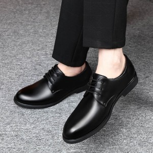 Men&#039;s leather shoes lace up comfortable men&#039;s business shoes