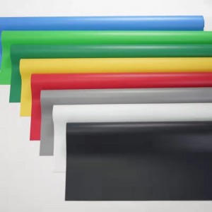 PVC floor leather plastic floor mat factory warehouse floor glue