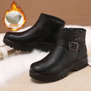 Winter snow cotton shoes women&#039;s plush thickened short boots