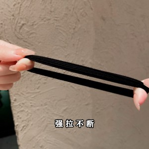 High elastic jointless rubber band for women to tie head, ball head, ponytail hairband, not hurt hair, simple headband, leather sleeve, hair accessories