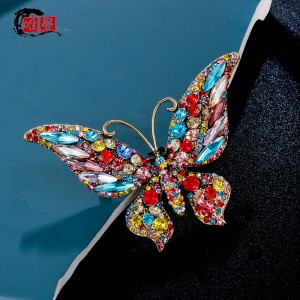 акриловая брошка бабочка преувеличение хрустальная высококачественная женская одежда булавка