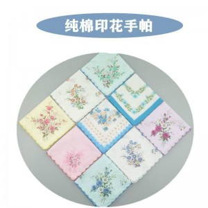 Cotton sweat absorbing handkerchief All cotton square towel for kindergarten