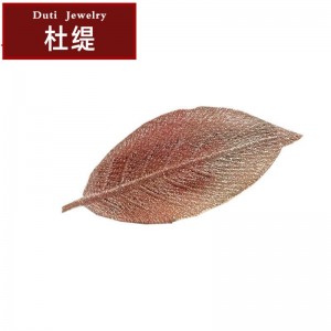 Embroidered leaves bangclip BB clip Elegant gradual change hairclip Side clip