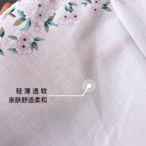 Cotton handkerchief Wiping sweat Absorbing sweat Pure cotton girls&#039; antique floral handkerchief