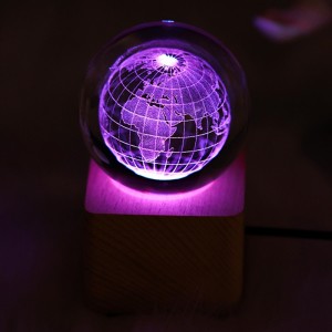 Zhimo Crystal Ball 3D Inside Sculpture Universe Star Sky Series Galaxy Decoration Birthday Gift