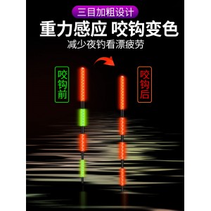 日夜兩用大物夜光漂咬鉤變色醒目加粗鰱鱅魚漂高靈敏硬尾浮漂