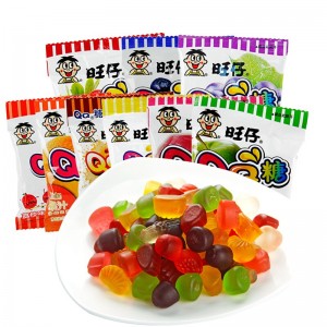 旺仔QQ糖20g*30袋50袋整箱qq糖橡皮糖軟糖果汁兒童懷舊糖塊零食糖果