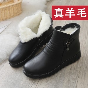 Women&#039;s shoes for the middle-aged and elderly, anti-skid short boots, wool elderly cotton shoes
