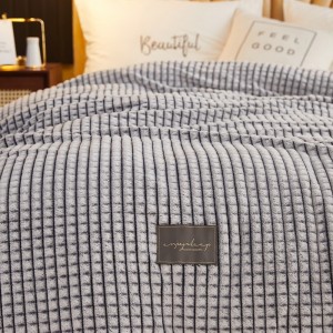 Фланелевое одеяло Одеяло для кондиционера с ворсом Офисное одеяло из кораллового флиса Одеяло с двойным чехлом Обновление молочного флиса