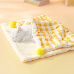 宠物毛毯 猫咪睡觉用小被子 狗狗睡垫 双面毛毯窝垫保暖被子