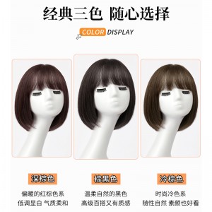 Wave head full head wig cover imitating full human hair, natural full top long hair style wig cover
