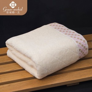 Xinjiang long staple cotton thickened bath towel pure cotton jacquard thousand bird shaped water absorbing bath towel