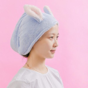 Cartoon three-dimensional dry hair cap (mixed hair) portable quick drying towel