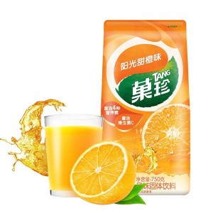 햇빛 단 오렌지 맛 과일 진비 C 오렌지 주스 타서 주스 가루 인스턴트 고체 음료 대포장 750g 