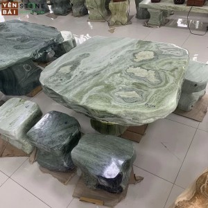 Vietnam Yanbai Stone Table Stone Bench Popular Yanbai Stone Table Stone Bench Heat Relieving Stone Table Stone Bench