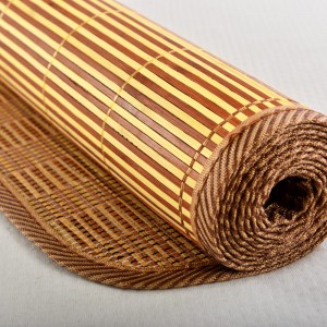 Student worker dormitory bamboo mat, gold brick, double-sided bamboo mat