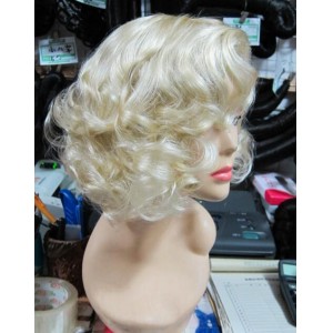 Marilyn Monroe wig Golden European and American sexy short curly hair