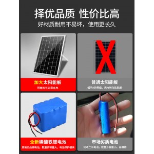 太阳能户外灯家用光伏防水庭院射灯超亮室外LED一拖二照明道路灯