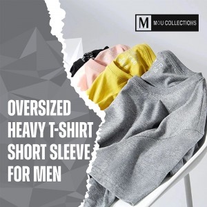 Oversized Heavy T-shirt short sleeve for men