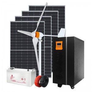 晶标 风光互补太阳能风力发电系统 220v光伏家用户外风能发电系统