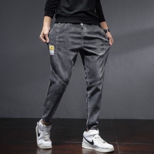 Jeans Men&#039;s Loose Spring Leggings 2023 New Spring and Autumn Versatile Casual Nine Division Pants