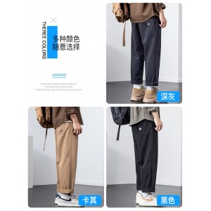 Casual Pants Men&#039;s Loose Fashion Brand Spring and Autumn New Work Wear Pants Pure Cotton American Straight Leg Pants Summer Men&#039;s Pants
