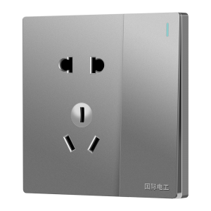 Type 86 Concealed Large Plate Gray Household Perforated Wall Power Switch Socket Panel